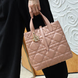 Medium-sized Toujours Vertical Handbag Dark Pink