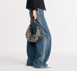 Medium-sized D-Journey Handbag Monogram with Leather Trim