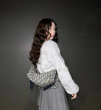 Medium-sized D-Journey Handbag Monogram with Leather Trim