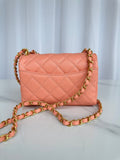 Light Orange Mini Flap Bag  AS5239