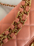 Light Orange Mini Flap Bag  AS5239