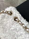 25s CF ultra-shimmering white sequin beads autumn