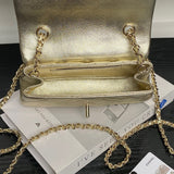 25S CF mini mobile phone bag metallic gold