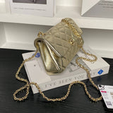 25S CF mini mobile phone bag metallic gold