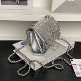 25S CF mini mobile phone bag silver - gray