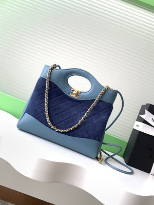 Shoulder bag sheepskin and nubuck leather AS4133