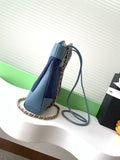 Shoulder bag sheepskin and nubuck leather AS4133
