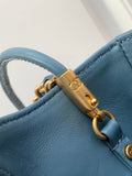 Shoulder bag sheepskin and nubuck leather AS4133