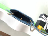 Shoulder bag sheepskin and nubuck leather AS4133