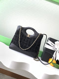 CC AS4133 Blace Sheepskin Shoulder Bags