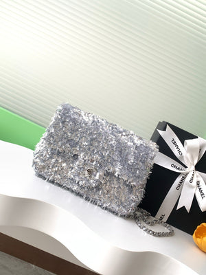 25s CF Super Flash Silver Gray Sequin Sequin Autumn
