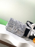 25s CF Super Flash Silver Gray Sequin Sequin Autumn