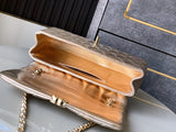 Champagne Gold 25S flap mobile phone bag