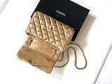 Champagne Gold 25S flap mobile phone bag