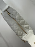 MINI LOOP CHANGE WITH CHAINS WHITE Caviar Leather