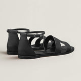 Santorini sandal noir