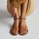 Santorini sandal gold