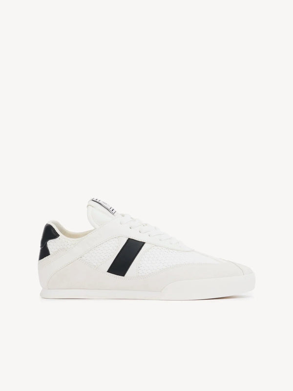 chloe House Check and Leather Sneakers