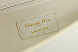 Montaigne Bag White Leather, Chain Strap, Practical Pockets