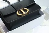 Montaigne Bag Black Leather, Practical Pockets, 3 Carrying Styles
