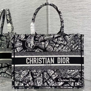    Tote: Paris Map, Spacious, Stylish & Embroidered
