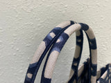 Tote Spring/Summer, Blue - white, Spacious & Trendy