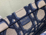 Tote Spring/Summer, Blue - white, Spacious & Trendy
