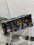 Tote White Flower Series Love - filled, Pixel - style, Spacious