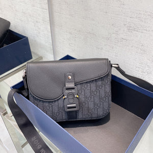   Crossbody Saddle Bag: Oblique Print, Spacious Mini with