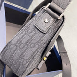 Crossbody Saddle Bag Oblique Print, Spacious Mini with