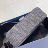 Crossbody Saddle Bag Oblique Print, Spacious Mini with