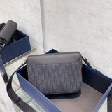 Crossbody Saddle Bag Oblique Print, Spacious Mini with