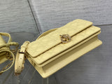 Medium Pearl - chain Clutch Cane - weave, Elegant