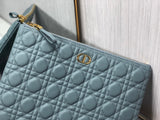 Caro Daily Clutch Retro, Detachable Strap, Sky Blue & In Stock