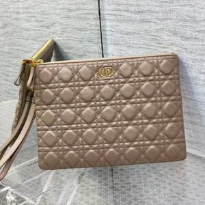   Caro Daily Clutch: Retro, Detachable Strap, Warm Taupe In Stock