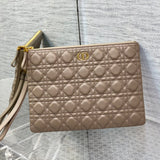 Caro Daily Clutch Retro, Detachable Strap, Warm Taupe In Stock