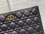 Caro Daily Clutch Retro Style, Detachable Wrist Strap, Black In Stock