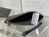 Caro Daily Clutch Retro Style, Detachable Wrist Strap, Black In Stock