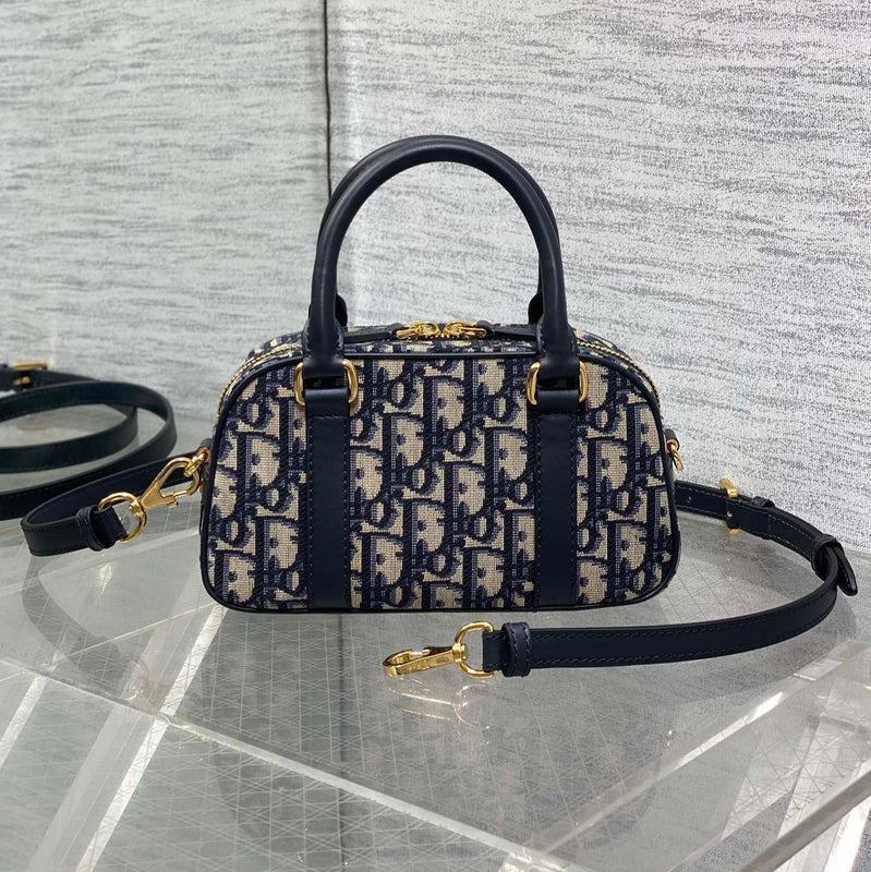 D - Vibe Small Bowling Bag: Blue Print, Spacious, Casual Sporty Style