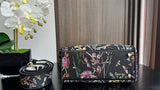 Lady D-Lite Black Floral, Winter Pattern, Detachable Strap