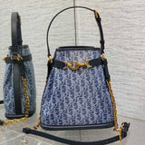 Bucket Bag C??est Denim, Gradient, Large, Stylish