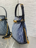 Bucket Bag C??est Denim, Gradient, Large, Stylish