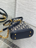 Small Bucket Bag C'est Collection, Blue Oblique