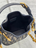 Small Bucket Bag C'est Collection, Blue Oblique