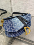 Saddle Bag Denim, Stone - wash, Spacious, Retro
