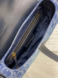 Saddle Bag Denim, Stone - wash, Spacious, Retro