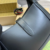 Jackie Small Shoulder Bag: Premium Leather, Chic Design black