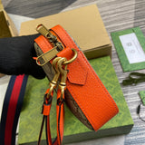 Ophidia Crossbody Bag in Fluorescent Orange