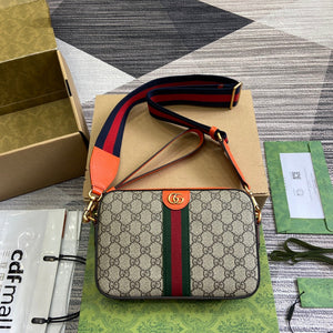 Ophidia Crossbody Bag in Fluorescent Orange