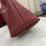 Softbit Ankara Red Leather Shoulder Backpack
